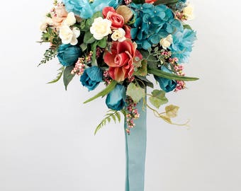 SILK FLOWER WEDDING bouquet