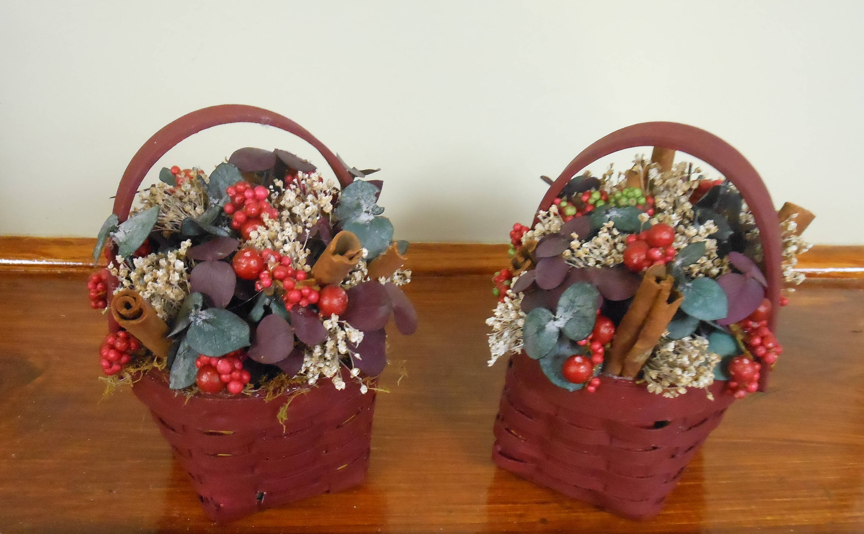 Decorative Baskets Dried Flowers Small Baskets Country Basket