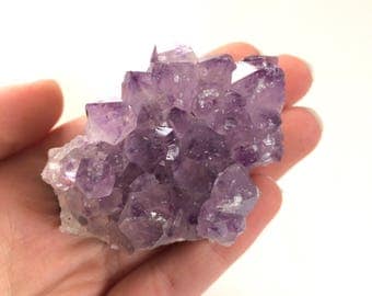 Amethyst cluster point purple from brazil