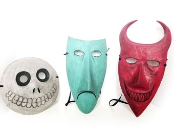 Lock, Shock, & Barrel Masks - Nightmare Before Christmas