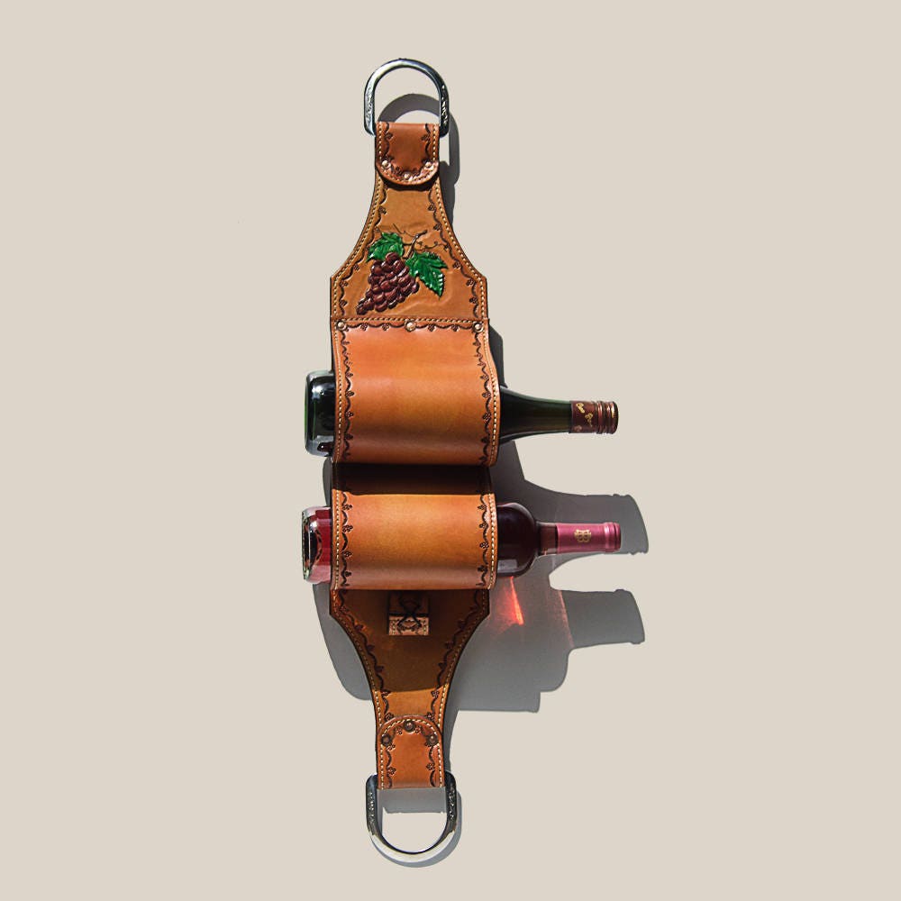 Leather Wine Bottle Holder Wine Rack Wine Rack Wall