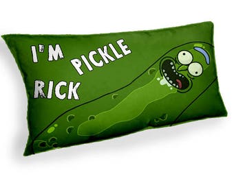 rick and morty pickle cushion