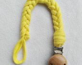 Cotton braided soother clip - pacifier clip