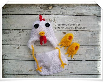 Gifts for Newborns, Newborn babies, Chicken Costume, Chicken Hat, New Baby Clothes, Costumes, Chicken Suit, Photo prop newborns