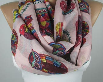 Owl Scarf Cat Scarf Bird Scarf Animal Scarf Women Fashion Accessories Gift For Her