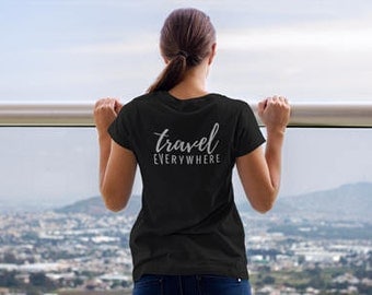 Triblend T-Shirt, Unisex, Multiple Colors, Vintage, Women's T-Shirt, Men's T-Shirt, Slogan Tee, Travel Everywhere, Traveler, Wanderlust