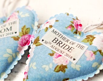 Mother of the Bride Gift - Mother of the Groom Gift - Shabby Chic Wedding Gift - Mother of the groom heart - mother of the bride heart -