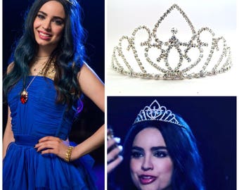 Evie Blue Dress Tiara, Disney Descendants, Evie Descendants Crown, Evie Blue Dress Crown, Evie Headpiece ,Evie Blue Dress costume Headpiece