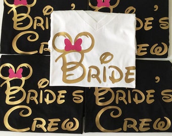 Free Shipping Till August/Disney Bachelorette Shirts,Disney Bride Shirts,Disney Bridesmaid Shirts Disney Bride Shirt,Disney Groom Shirt