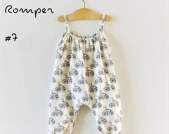 PDF Pattern - Boho Romper - Babies/Toddlers - Premie to 5-6T - Instant Download - Easy Photo Tutorial