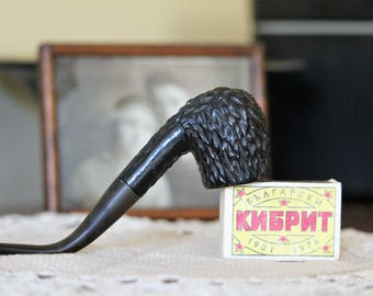 Wooden Tobacco Pipe - Vintage Smoking Pipe - Wood Pipe - Wooden Briar Pipe - Real Briar Wooden Pipe - Gift for Men - Mens Gift - Nar Mag