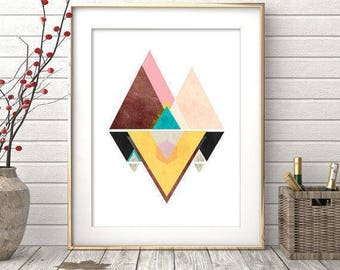 Wall Art Print, Printable Art, Modern Minimalist, Geometric Print, Digital Print, Wall Prints, Abstract Art Print, Minimalist Art, Modern