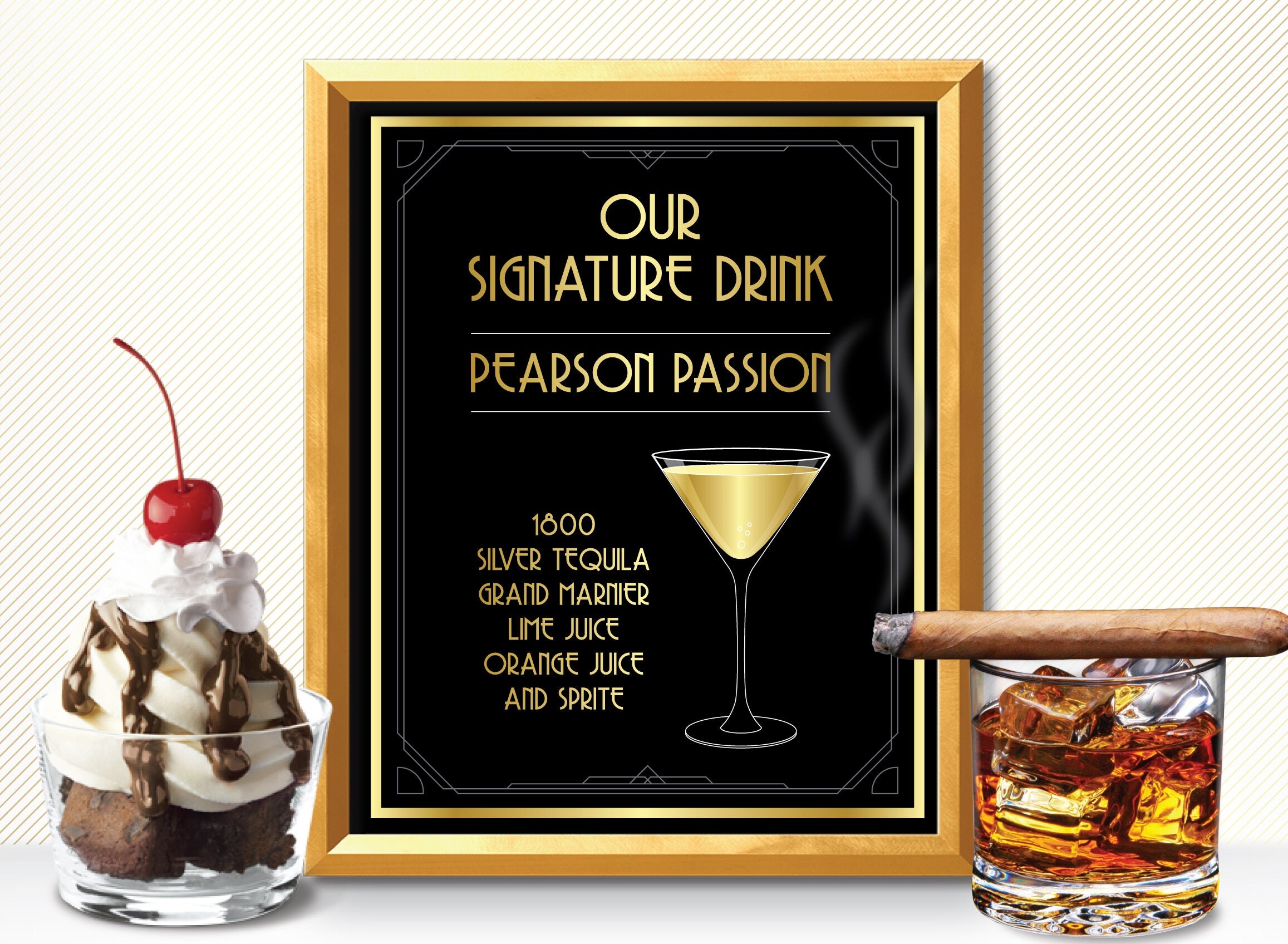 Signature drink great gatsby great gatsby decorations art