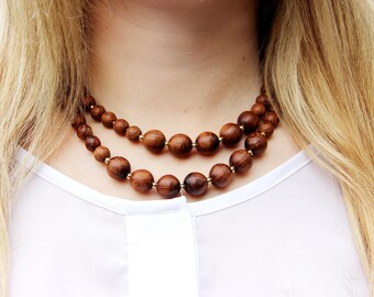Choker Necklace Wooden Choker african jewelry Wooden jewelry Wooden necklace Wood jewelry Wood Bead necklace Wood necklace tribal jewelry