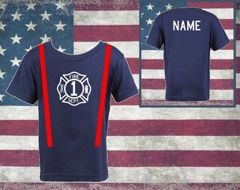 Toddler Firefighter Birthday Shirt