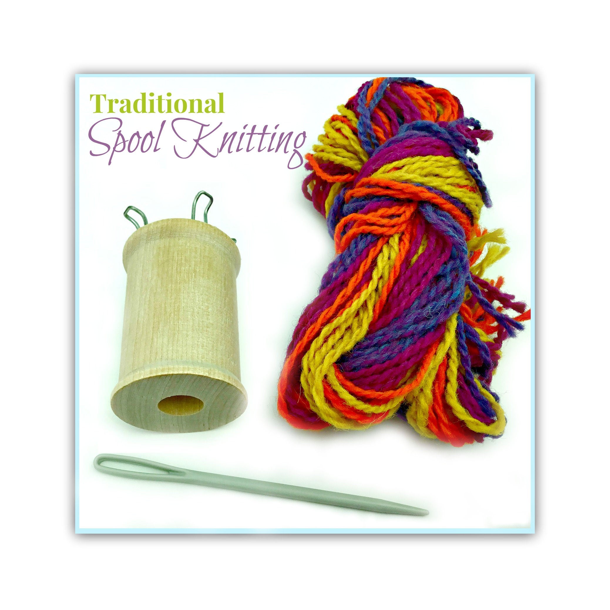 Knitting Nancy Kit Traditional Knitting Spool Set Wood