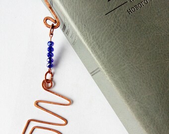 Bookmark JW gifts Copper Crystal beads !