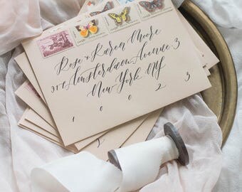 Wedding/Invitation Calligraphy Envelope Addressing // Radiant // Envelopes Included