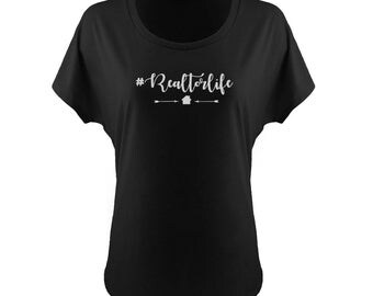 Realtor Life off the Shoulder T-shirt, Realtor Life Slouchy T-shirt