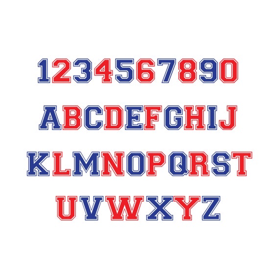 Varsity Font SVGDXF/ Varsity Alphabet svg Sporty Varsity