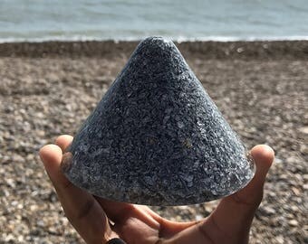 1x Lemurian Orgonite Holy Hand Grenade Cone - 1 piece HHG holyhandgrenade pyramid orgone energy