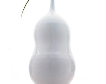 Wheel thrown Ceramic Vase w/White Glaze by fingg!