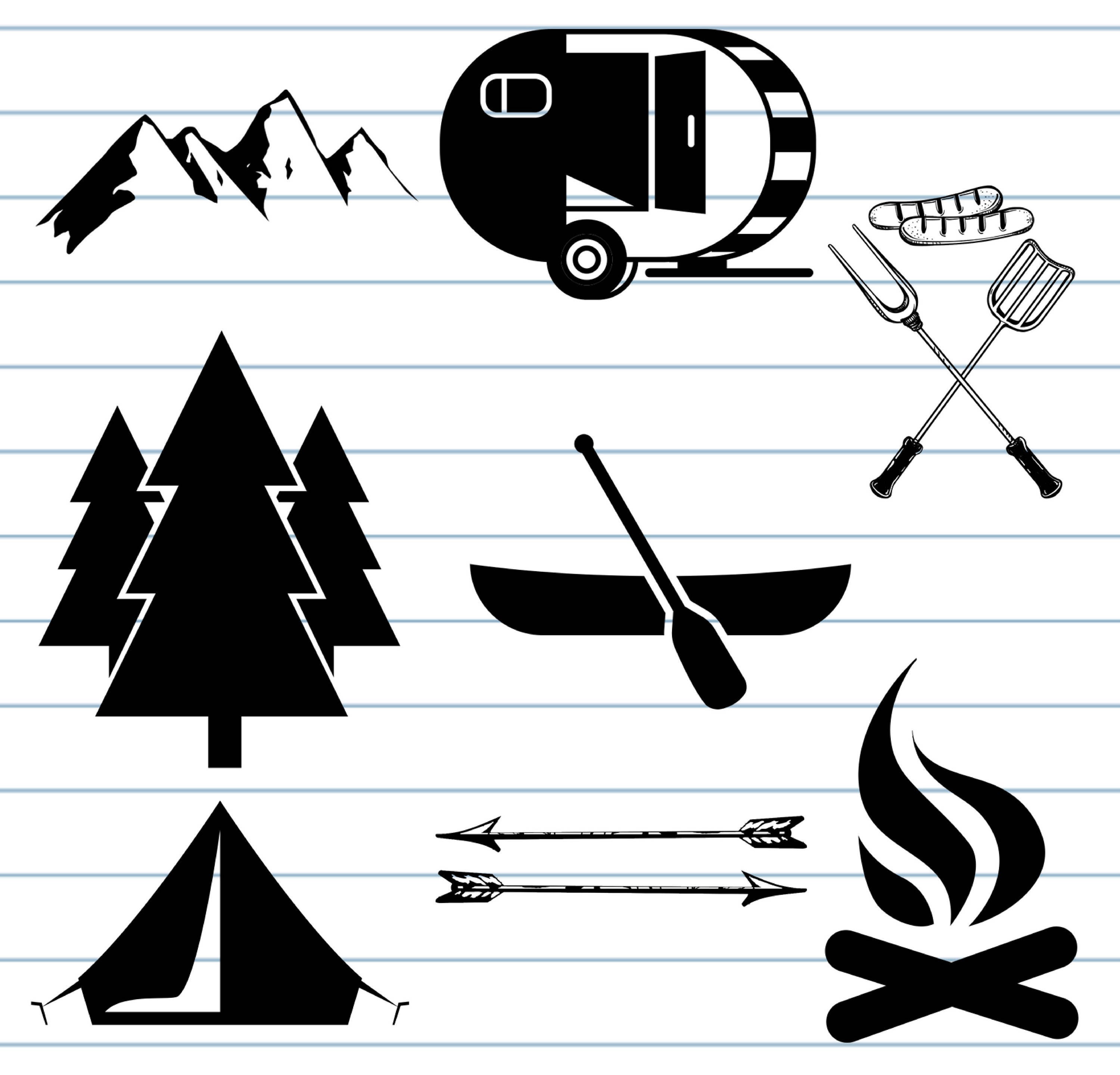 Download Camping SVG Camping Clip Art Camping Vector SVG Files
