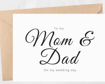 Mom and dad card | Etsy