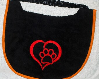Dog drool big with paw and heart - FREE Postage Worldwide