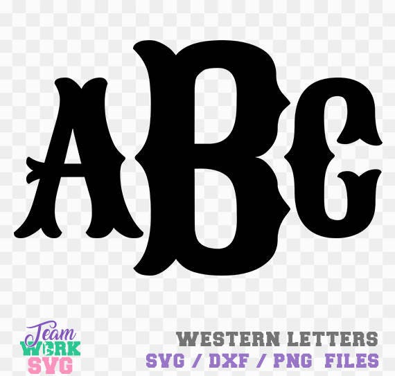 Download Western Letters SVG Western Svg File Printable