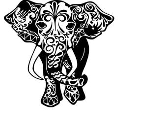 Elephant mandala | Etsy