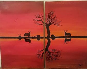 12x18  Silhouette Shadow Art