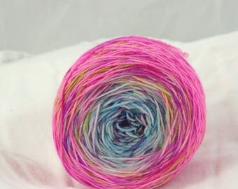 Merino Superwash Sock Yarn, Kawaii, Speckled Gradient, Hand Dyed