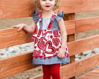 Knot Right Now Top and Dress PDF Sewing Pattern, including sizes 3 months-12 years, Girls Dress Pattern