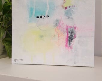 26/100 100 Day Project Original Abstract Art Square 10x10 Acrylic Painting