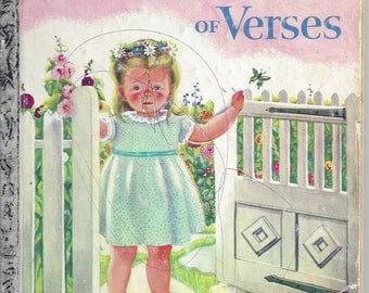 Vintage A Child's Garden of Verses, A Little Golden Book, Children's Book, 1957