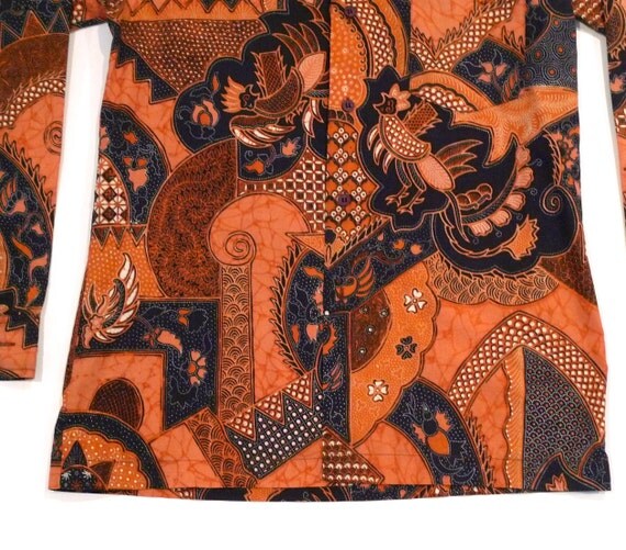  Batik  Shirt Indonesia Vintage Keris  Mens Medium Phoenix Sacred