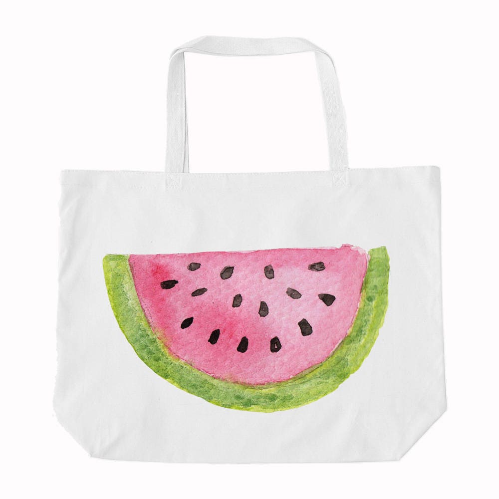 Watermelon Tote Large Tote Bag Watermelon Bag Summer Tote 7987