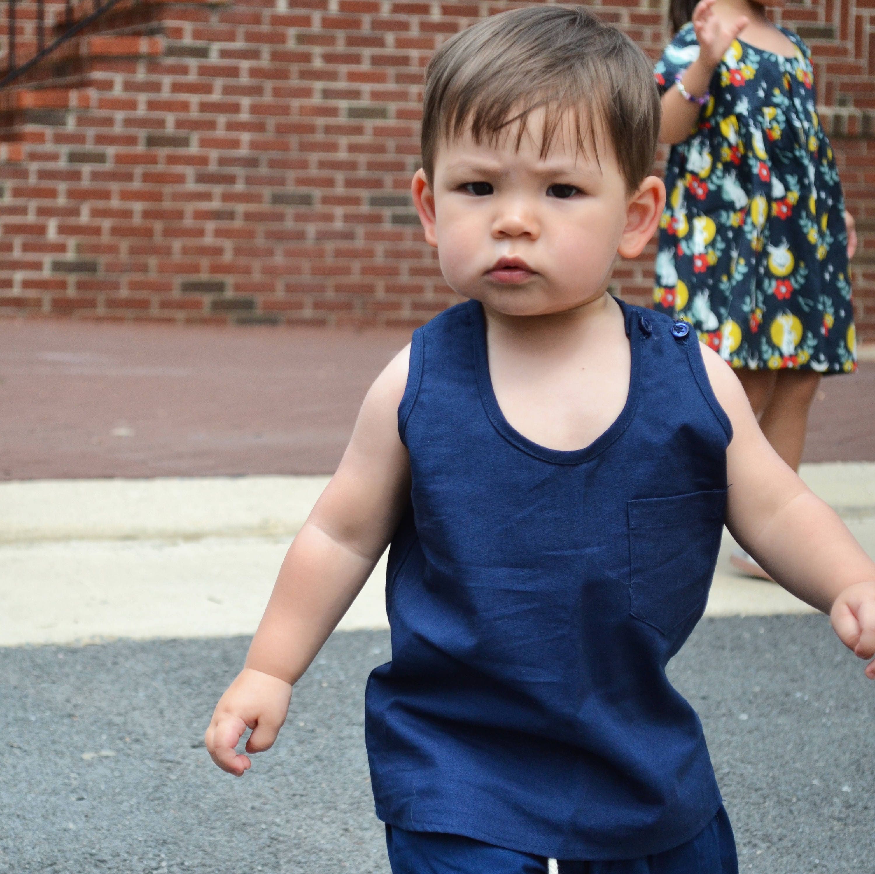 Unisex Navy Blue Tank Top Size Small Organic Cotton Baby