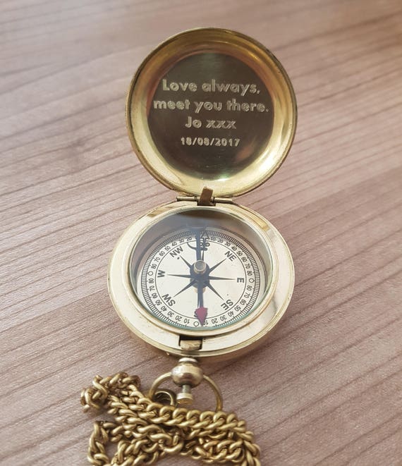 Compass Engraved Compass Brass Compass Working Compass