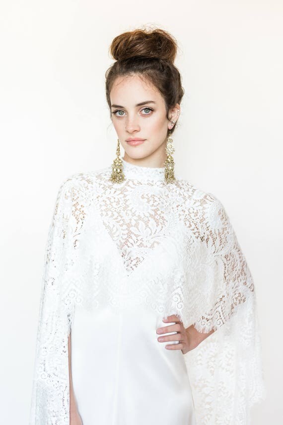 lace wedding cape