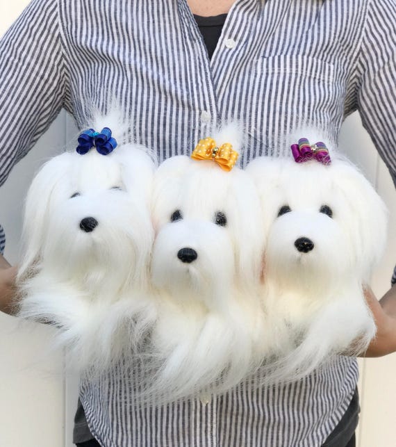 maltese plush toy