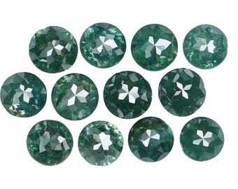 1.25 Ct Natural Loose Diamond Round Rose Cut Blue Color 12 Pcs K3309