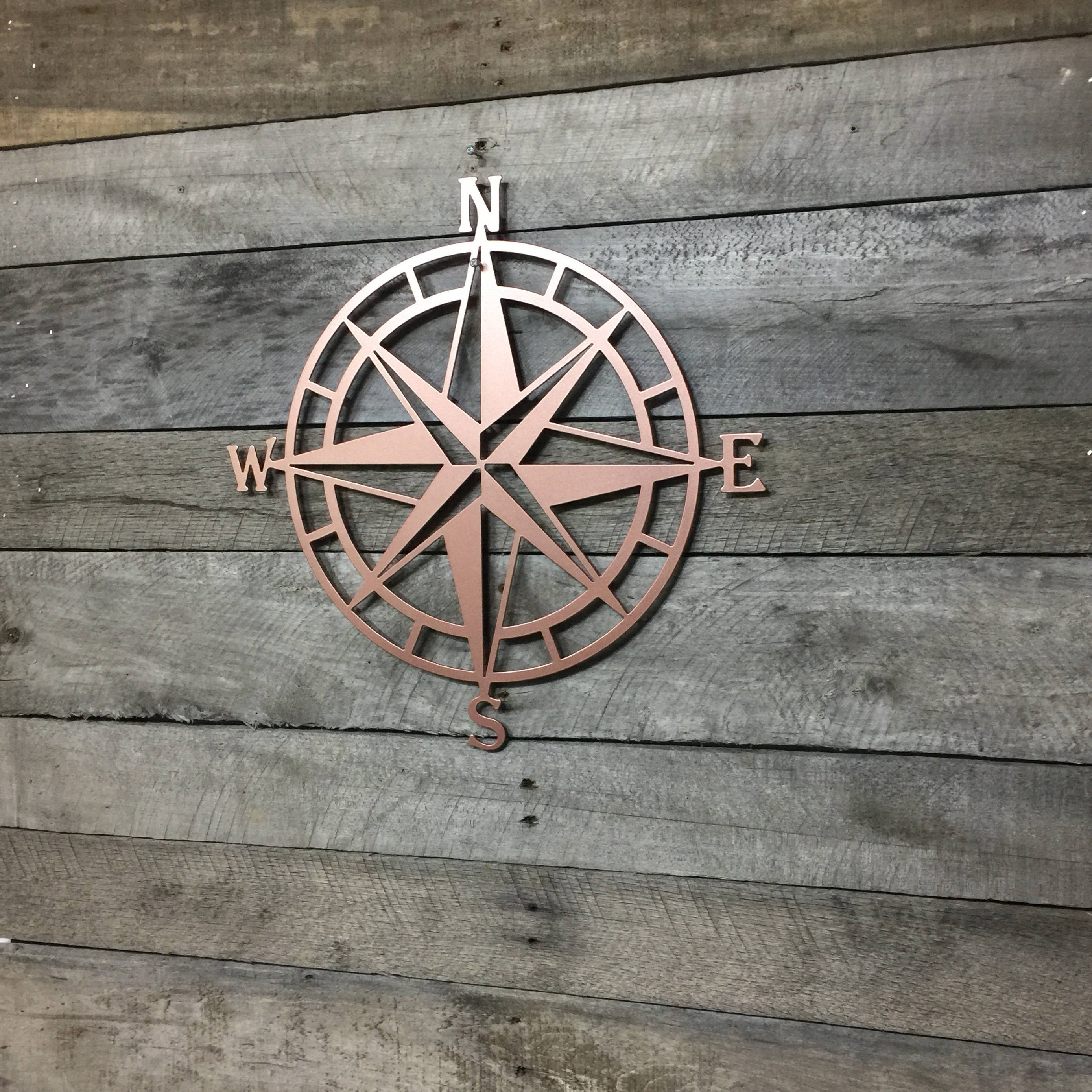 Metal Compass Rose Nautical Wall Art Metal Wall Art/ Wall