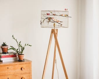 Birdcage Tripod Floor Lamp