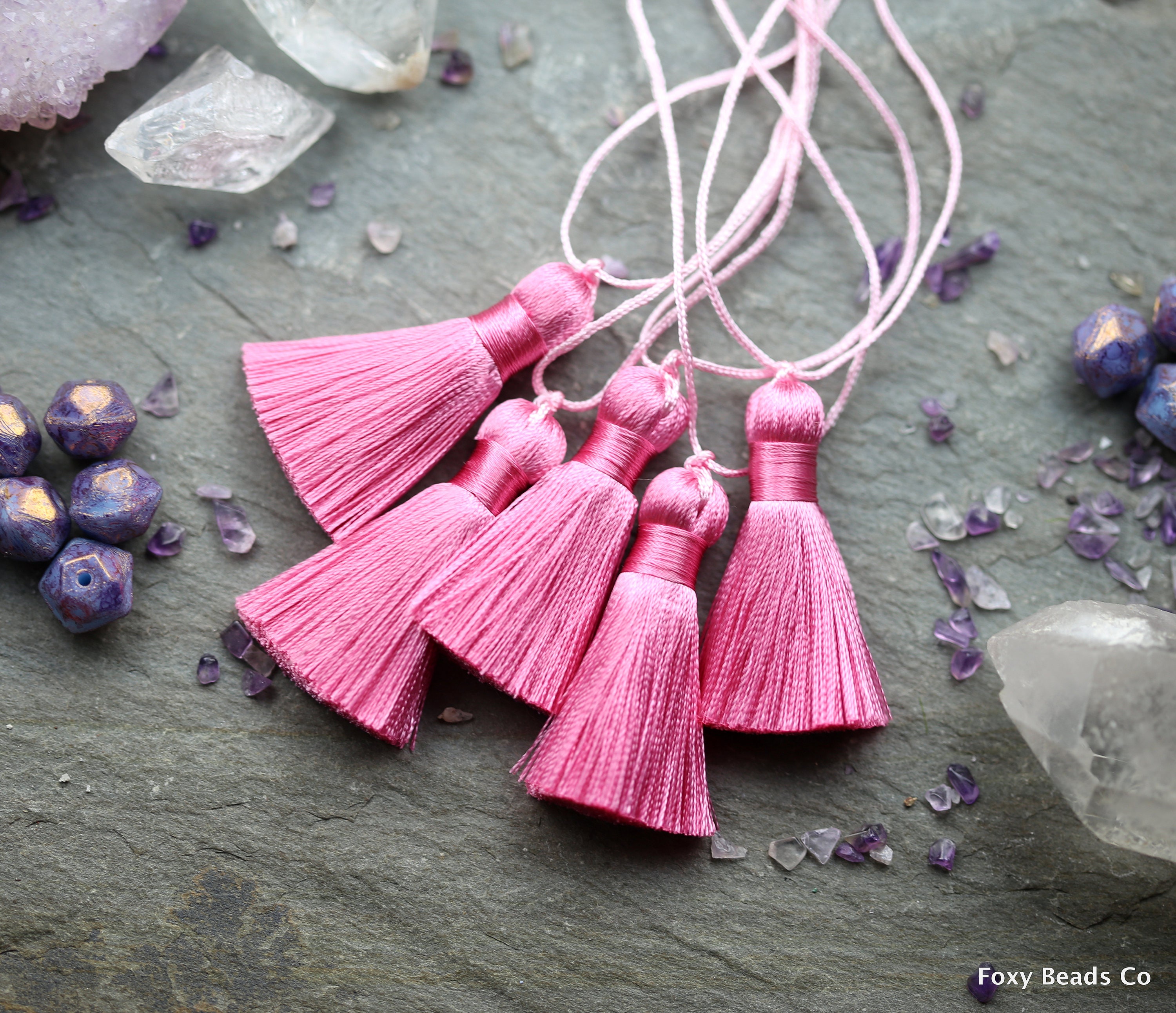 Silk Tassel 1.65 Pink Tassels Small Silk Tassel