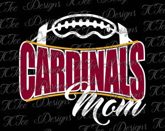Cardinals Football Mom - Custom SVG Design Download - Vector Cut File