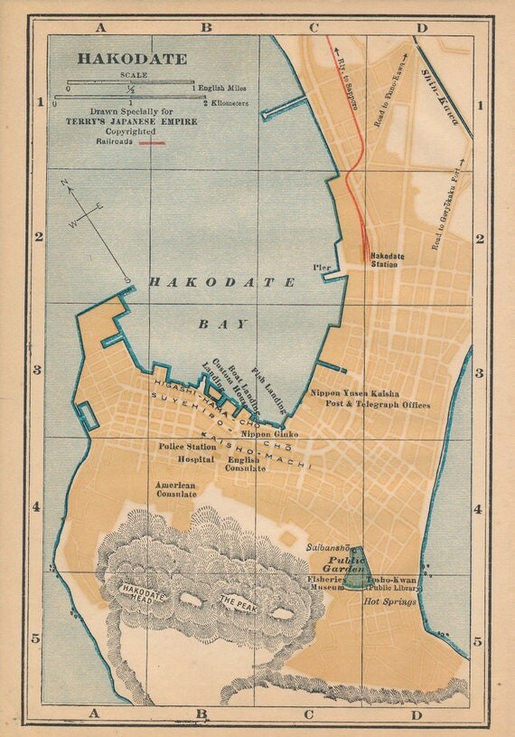 1919 Hakodate Japan Antique Map   Il 570xN.1307473486 Oouw 