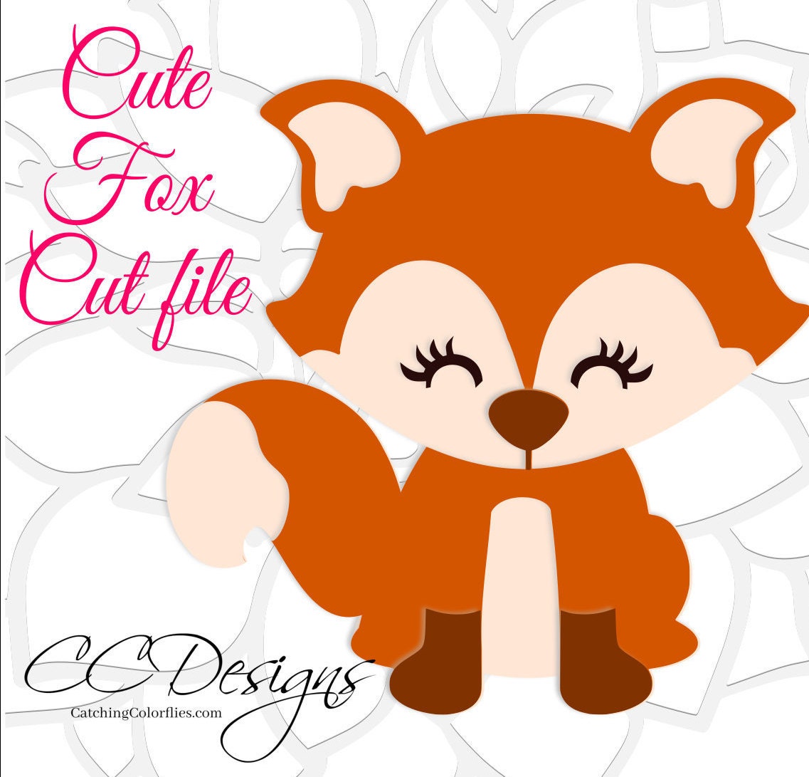 Download Cute Woodland Baby Fox SVG Cut File, SVG Vinyl designs ...