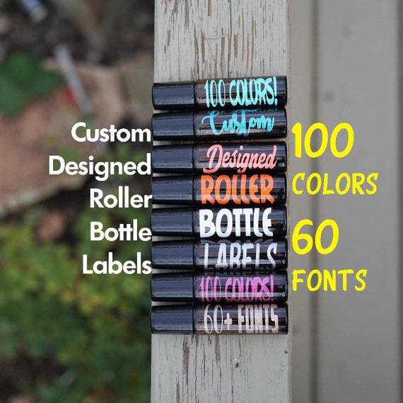 custom roller bottle labels 10 ml roller bottle stickers